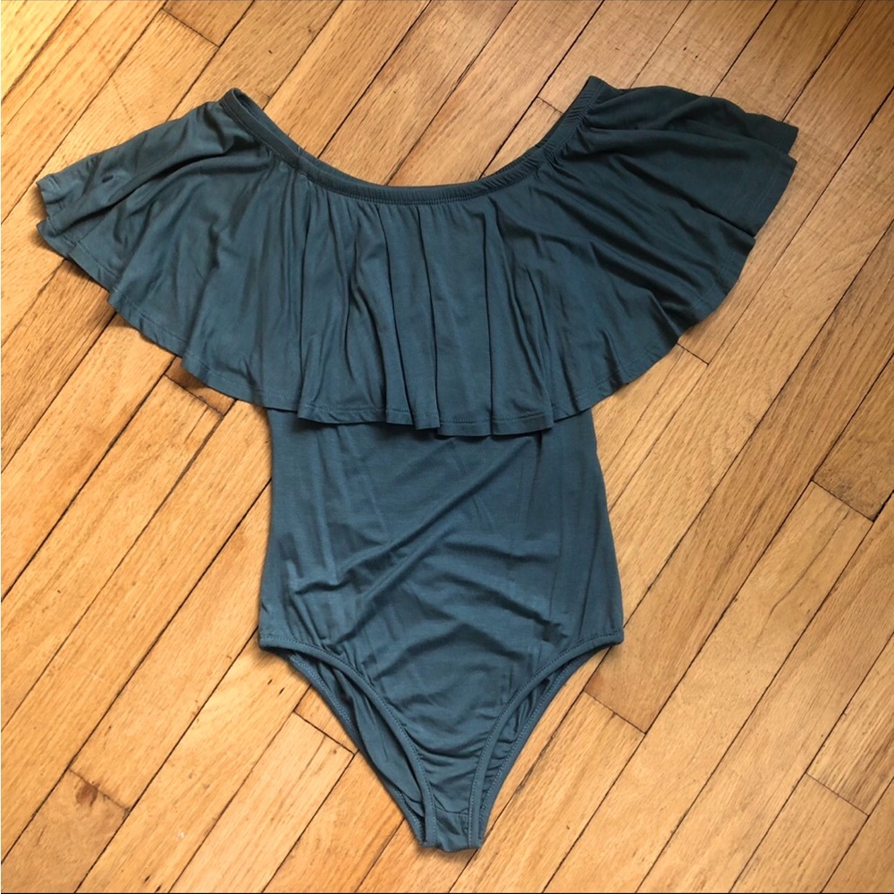 Muted Blue Shein Bodysuit